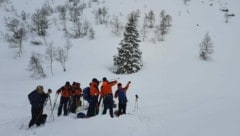 Lawinenabgang am Hochkönig: Bergrettung im Einsatz (Bild: Bergrettung)