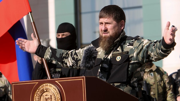 Ramsan Kadyrow zeigt sich im Konflikt um die Ukraine weiter siegessicher. (Bild: AP)