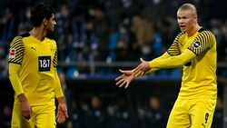 Mahmoud Dahoud (li.), Erling Haaland (re.) (Bild: AFP)