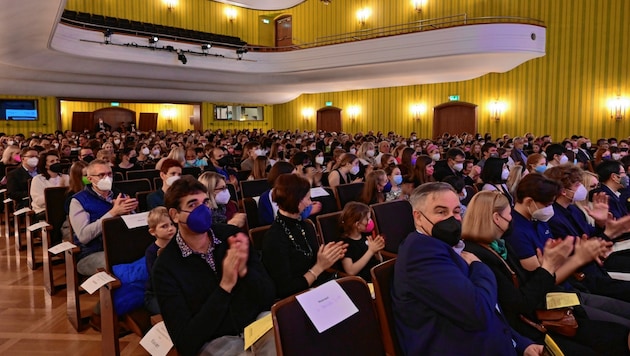 Ein voller Konzerthaus-Saal bei der Preisverleihung in Klagenfurt. (Bild: EVELYN HRONEK)