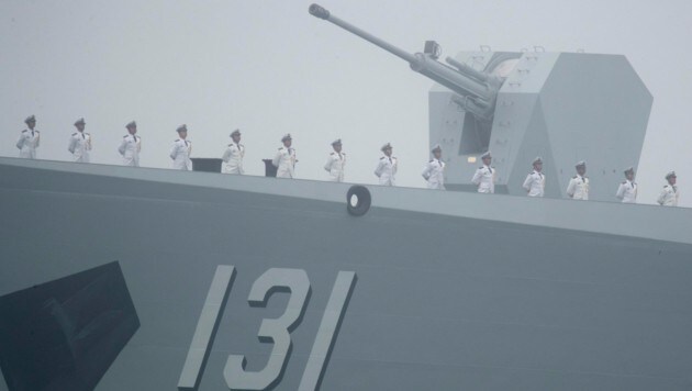 Die chinesische Befreiungsarmee hat eigenen Angaben zufolge auch Angriffe vor Taiwan trainiert. (Bild: AFP/Mark Schiefelbein)