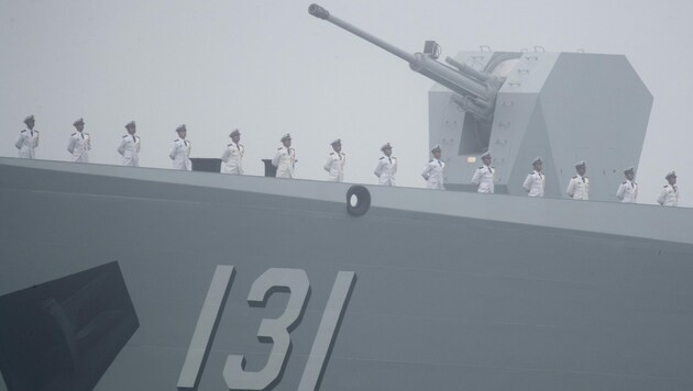 Die chinesische Befreiungsarmee hat eigenen Angaben zufolge auch Angriffe vor Taiwan trainiert. (Bild: AFP/Mark Schiefelbein)