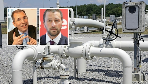 Dornauer (re.) und Swarovski sind sich einig: Das Gas-Embargo gegen Russland schadet uns! (Bild: Klemens Groh. Christof Birbaumer, Christian Forcher)