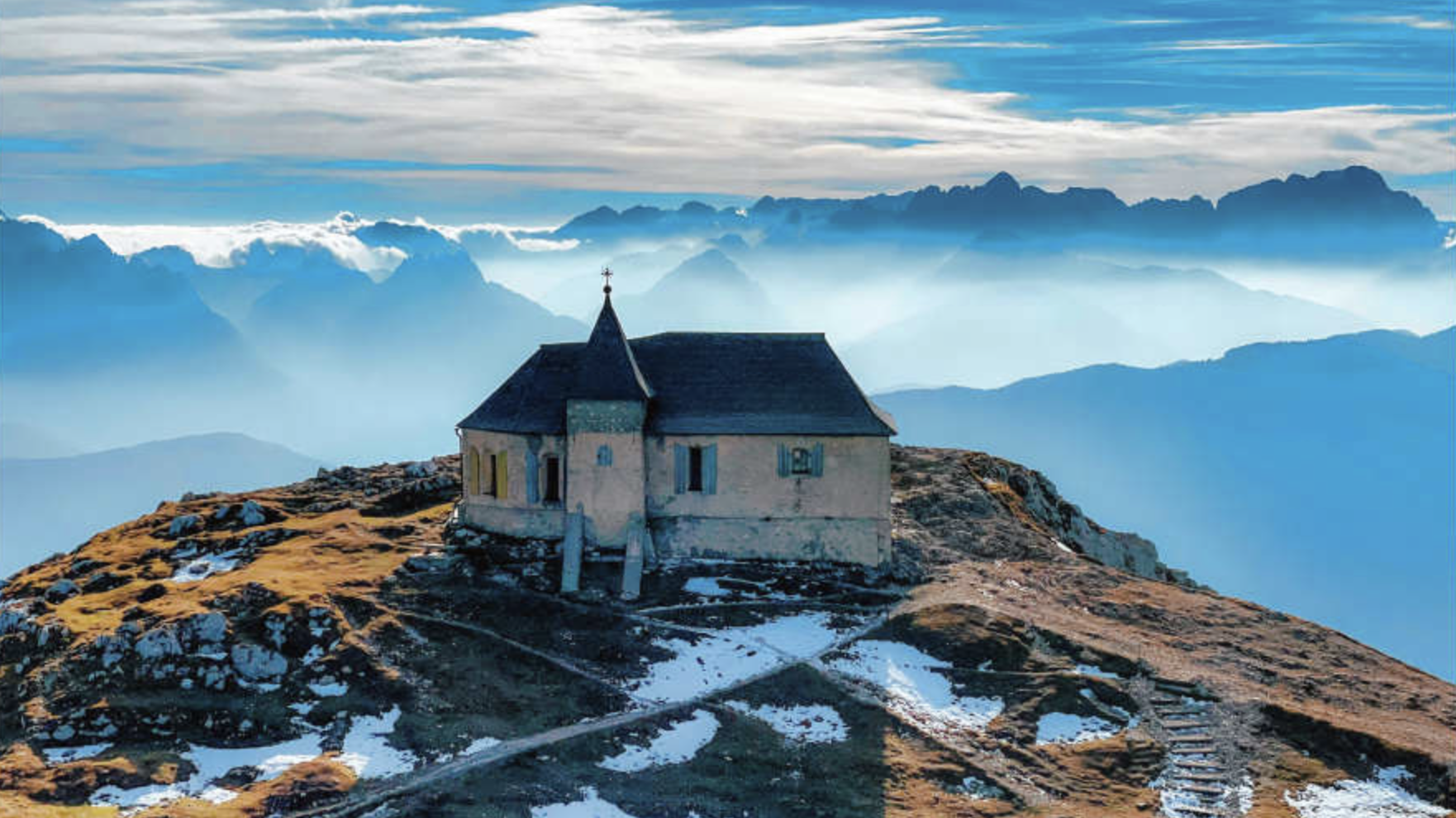 Die Deutsche Kapelle auf 2159 Meter Seehöhe am Dobratsch. (Bild: Hannes Wallner)