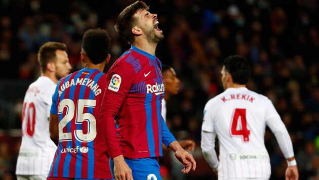 Gerard Pique (Bild: AP)