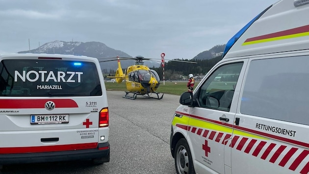 Ein gemütlicher Spaziergang endete am Ostermontag in Mariazell mit einem Hubschraubereinsatz. (Bild: Rotes Kreuz Bruck-Mürzzuschlag)