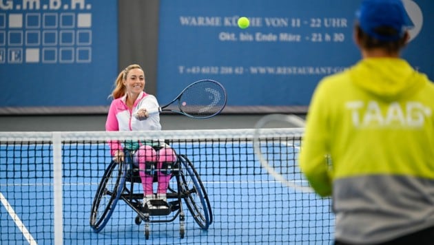 Ausgerechnet für Tennis hatte Tina Pesendorfer als Kind nichts übrig. (Bild: Alexander Schwarzl)