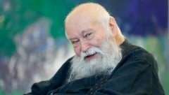 Hermann Nitsch bei seinem letzten offiziellen Salzburg-Besuch im Juli 2021. (Bild: Tschepp Markus)