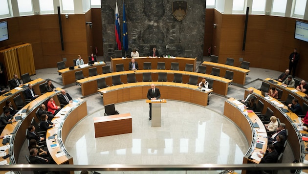 Parlament in Laibach (Bild: AFP)