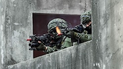 Taiwanesische Soldaten während einer Übung (Bild: APA/AFP/Sam Yeh)