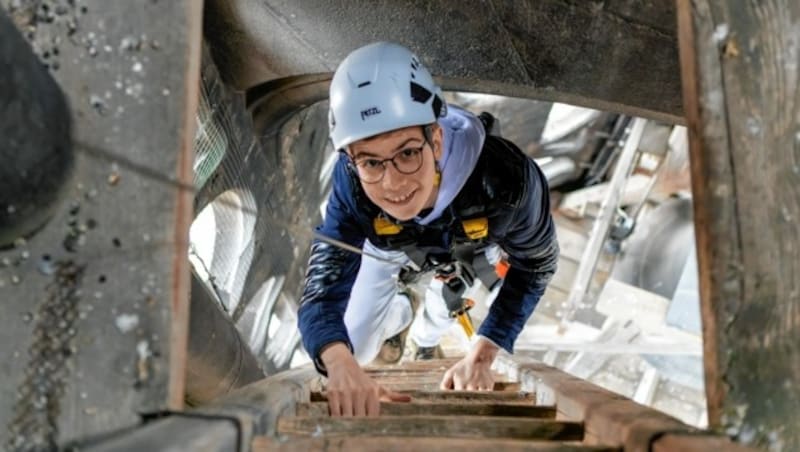 kronehit-Hörer Armin traute sich auf den Turm des Stephansdoms (Bild: Erzdiözese Wien/ Schönlaub Stephan)