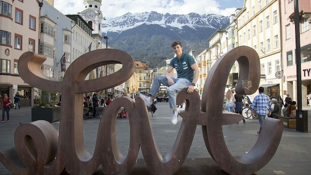 Johannes Hofherr hat in Innsbruck seinen neuen Lebensmittelpunkt gefunden. Dort arbeitet er für seinen Traum, in die Weltspitze vorzustoßen. (Bild: Maurice Shourot)