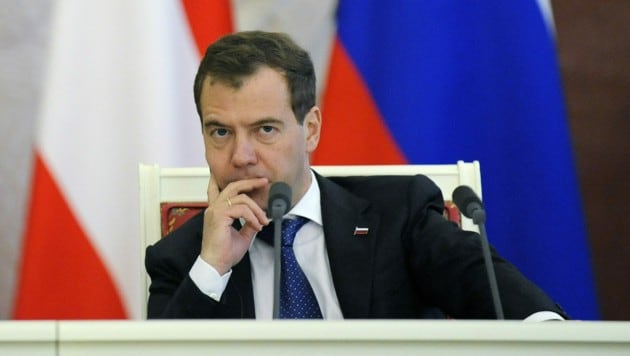 Russlands Ex-Präsident Dmitri Medwedew im Jahr 2011 (Bild: APA)