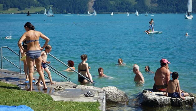 m Attersee – wie hier in Nußdorf geht‘s in den Sommermonaten oft richtig rund. (Bild: Gerhard Wenzel)