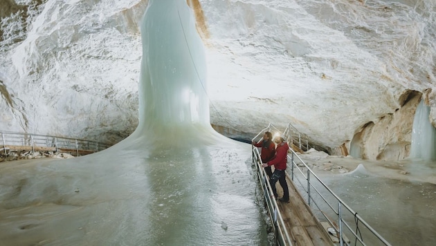 Die Eisriesenwelt in Werfen öffnet am kommenden Wochenende ihre Tür in den Berg. (Bild: EXPA/ JFK)