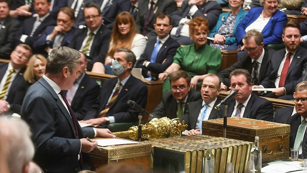 Abgeordnete im britischen Parlament (Bild: JESSICA TAYLOR / UK PARLIAMENT / AFP)