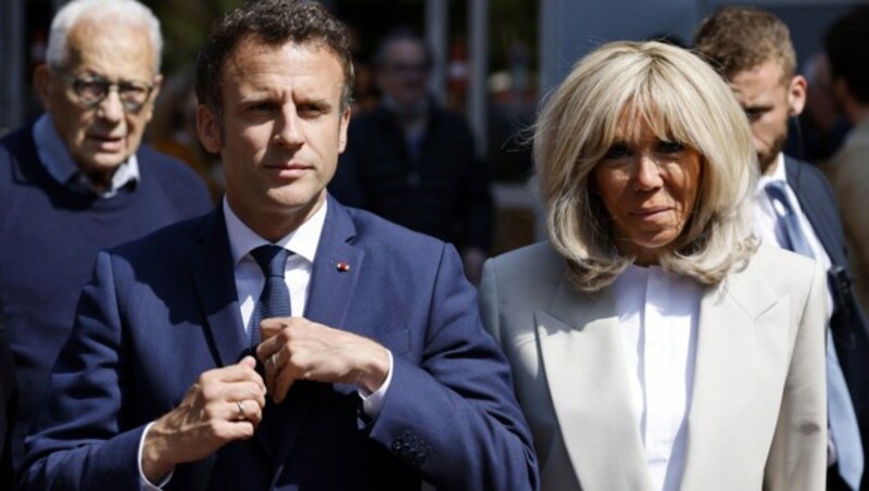 Emmanuel Macron und seine First Lady (Bild: AFP)