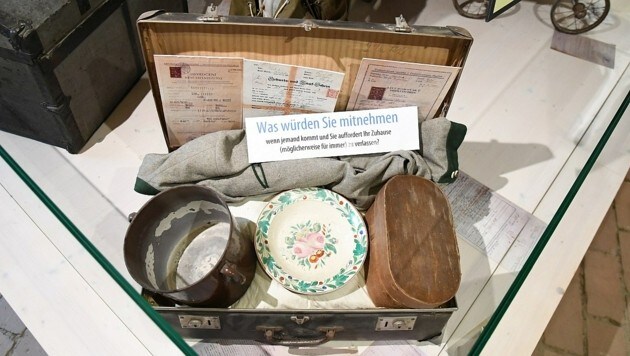 Durante la expulsión, a los viejos austriacos alemanes de los Sudetes solo se les permitió llevarse algunas cosas con ellos.  (Imagen: P. Huber)