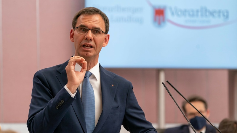 Markus Wallner already has very specific expectations of his coalition partner. These are more in line with the FPÖ than with the Greens. (Bild: APA/DIETMAR STIPLOVSEK)