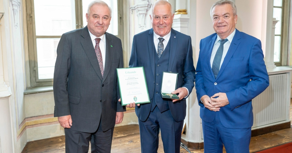 In Graz – Grand Decoration of Honor of the State of Styria awarded