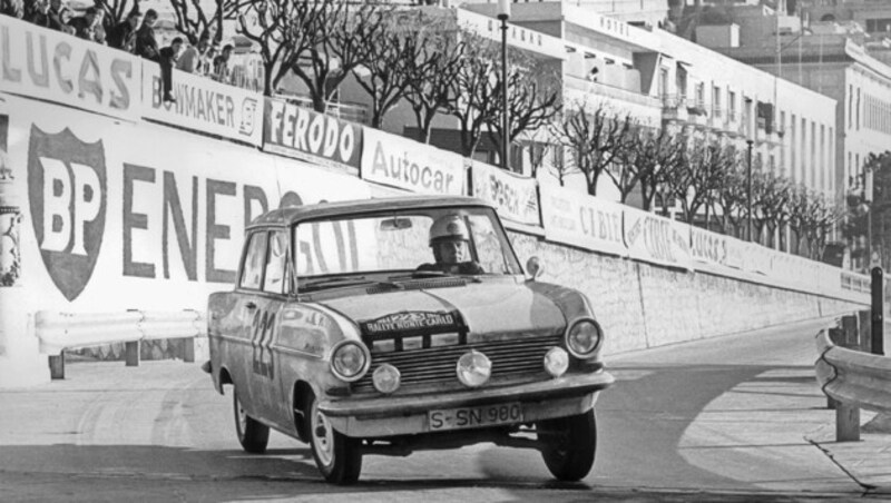 Bei der Rallye Monte Carlo sichert sich ein Opel Kadett 1963 den dritten Platz in der GT-Klasse. (Bild: Opel)