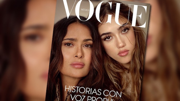 Salma Hayek posierte mit ihrer Tochter Valentina Pinault für das Cover der mexikanischen „Vogue“. (Bild: instagram.com/salmahayek)