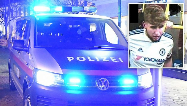 Die Polizei bittet um Hinweise: Wer kennt diesen jungen Mann? (Bild: Patrick Huber, LPD Wien, Krone KREATIV)