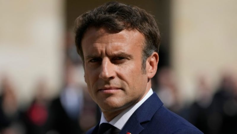 Präsident Macron befand sich während des Zwischenfalls im Elysee-Palast und leitete eine Sitzung des nationalen Sicherheitsrates. (Bild: AFP)