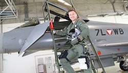 Eurofighter-Pilot Patrick Wöss trägt den Codenamen „Beauty“ (Bild: Jauschowetz Christian)