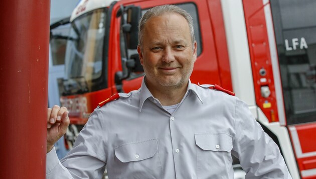 Günter Trinker ist Salzburgs Landes-Feuerwehrkommandant (Bild: Tschepp Markus)