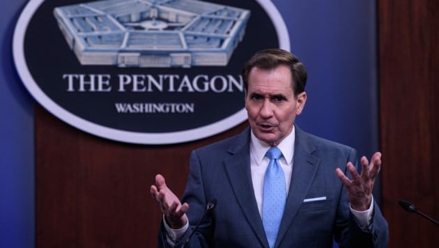 Sprecher des US-Verteidigungsministeriums, John Kirby (Bild: AFP)