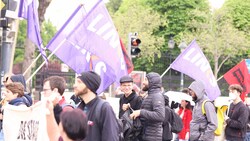 Aktivisten zogen am 1. Mai über den Wiener Ring. (Bild: LINKS)