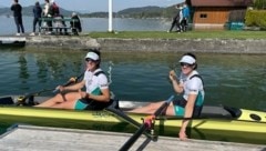 Mit Schwester Kathi siegte Magdalena Lobnig im Zweier. (Bild: zVg)