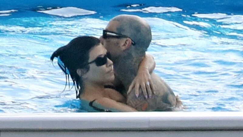 Bei Kourtney Kardashian und Travis Barker liegt Liebe in der Luft. (Bild: www.PPS.at)