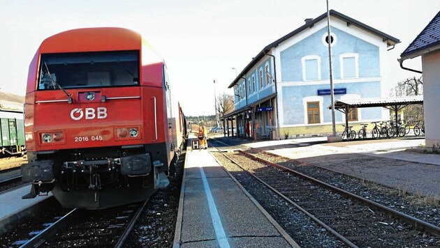 Der Bahnhof von Kühnsdorf (Bild: Evelyn Hronek)