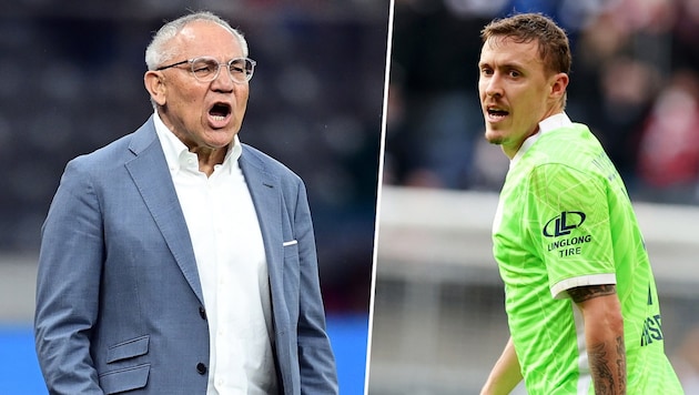 Felix Magath (li.) und Max Kruse (Bild: GEPA)