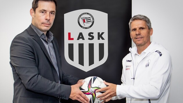 Radovan Vujanovic (li.) und Didi Kühbauer (Bild: LASK)