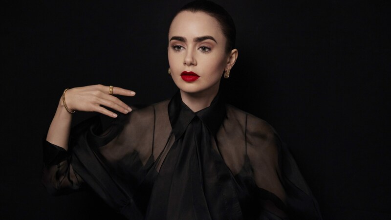 Lily Collins posiert für die neue Schmuck-Kampagne von Cartier. (Bild: John Will Clay/Cartier)