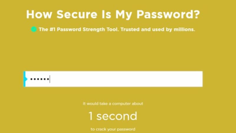 (Bild: security.org/how-secure-is-my-password)