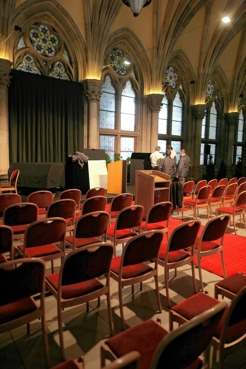 In der Volkshalle sollen bald die Hitzeopfer abkühlen. (Bild: Gerhard Bartel)