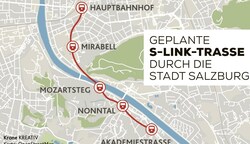 3070 Meter lang ist die Trasse Bahnhof bis Akademiestraße (Bild: Honorar)