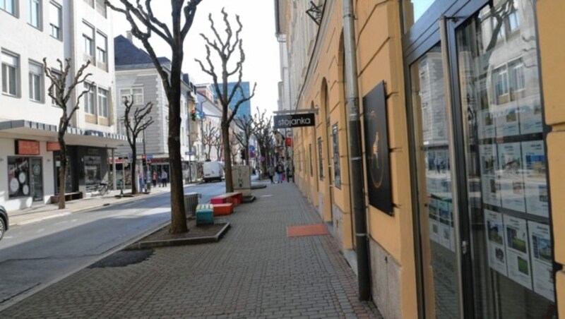 Trotz neuer Geschäfte bleibt der große Kaufrausch in der Bahnhofstraße in Klagenfurt aus. (Bild: Rojsek-Wiedergut Uta)