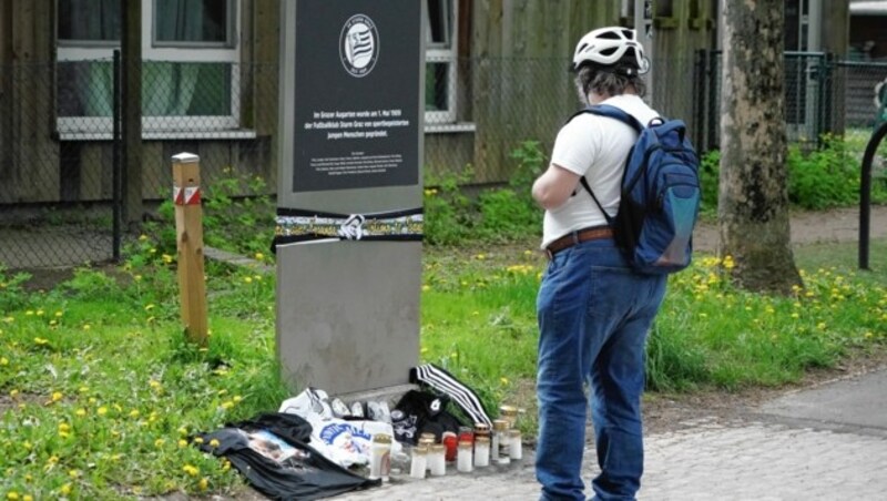 Die Gedenkstätte für Ivica Osim im Grazer Augarten (Bild: Pail Sepp)