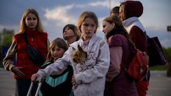 Ukrainische Flüchtlinge (Bild: AFP)