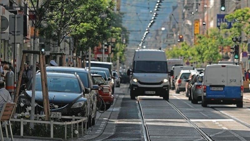 Einmal wurde die Thaliastraße schon begrünt, Teil 2 folgt jetzt. (Bild: Gerhard Bartel)