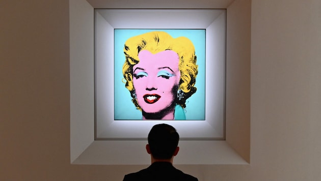 195 Millionen Dollar zahlte der neue Besitzer für Warhols Monroe. (Bild: AFP)