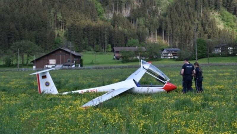 Notlandung in Mayrhofen (Bild: zoom.tirol)