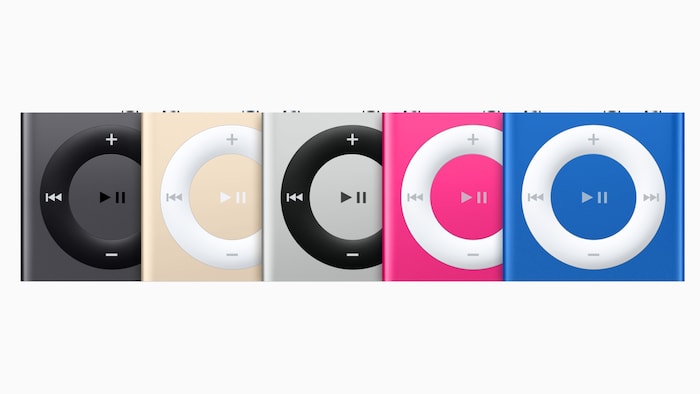 Der iPod shuffle (4. Generation) wurde am 15. Juli 2015 vorgestellt. Er verzichtete auf ein ...