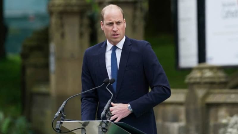 Prinz William hielt eine emotionale Rede. (Bild: AFP)