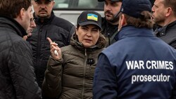 Iryna Wenediktowa plant, Tausende mutmaßliche Kriegsverbrecher vor Gericht zu bringen. (Bild: APA/AFP/FADEL SENNA)